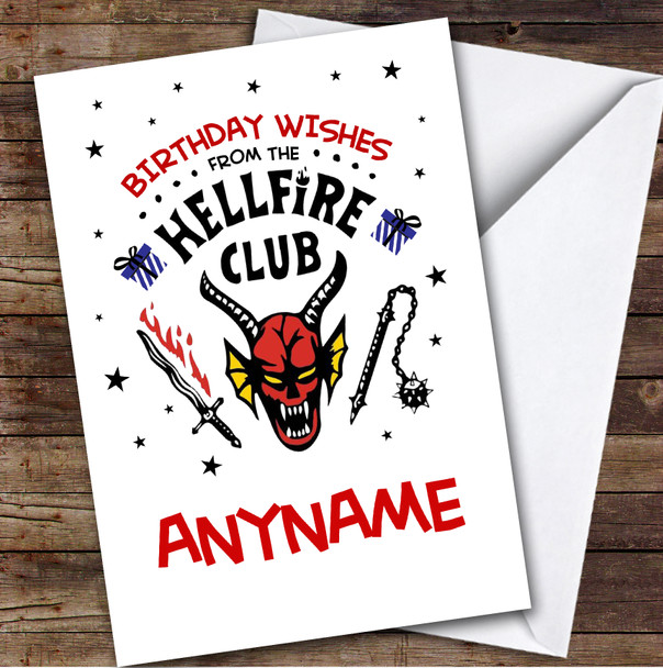 Hellfire Club Personalised Kids Children's Birthday Card