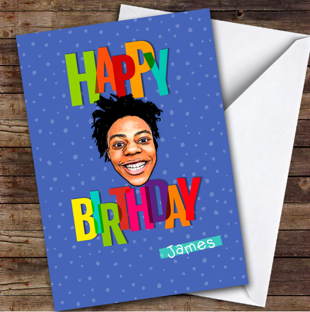 I Show Speed Youtuber Personalised Kids Children's Birthday Card