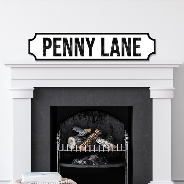 Penny Lane Street Name Any Colour Any Text 3D Train Style Street Home Sign