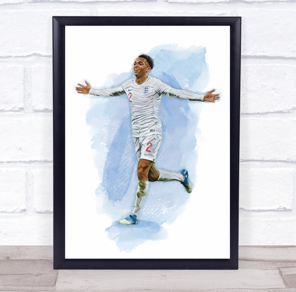 Footballer Trent Alexander Football Player Watercolour Wall Art Print