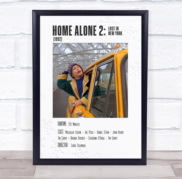 Home Alone 2 Lost In New York Polaroid Movie Vintage Film Wall Art Poster Print