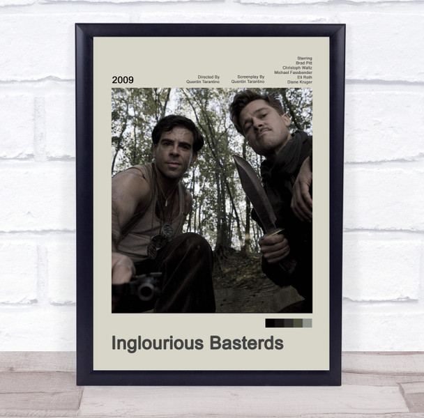 Inglourious Basterds Movie Polaroid Vintage Film Wall Art Poster Print Inglourious Basterds Movie Polaroid Vintage Film Wall Art Poster Print