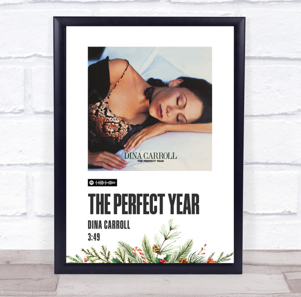 Dina Carroll The Perfect Year Christmas Single Polaroid Vintage Music Wall Art Print