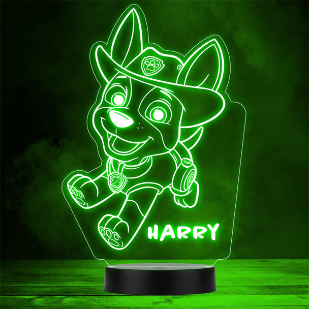 Kids Tracker Paw Patrol Personalised Gift Colour Changing LED Lamp Night Light