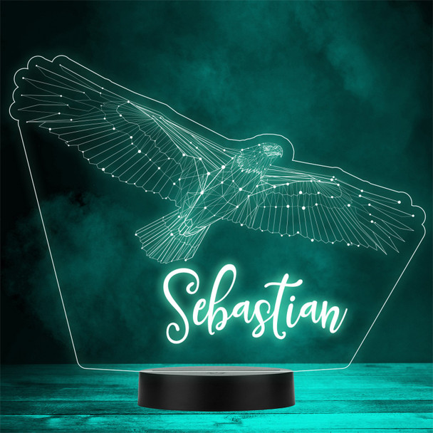 3D Style Eagle Bird Personalised Gift Colour Changing LED Lamp Night Light