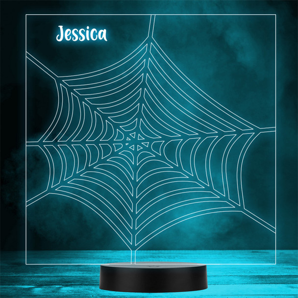 Superhero Marvel Spider Web Personalised Gift Colour Change LED Lamp Night Light