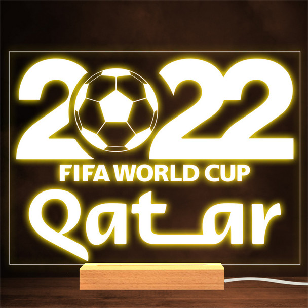 2022 Football Ball Qatar World Cup Personalised Gift Lamp Night Light