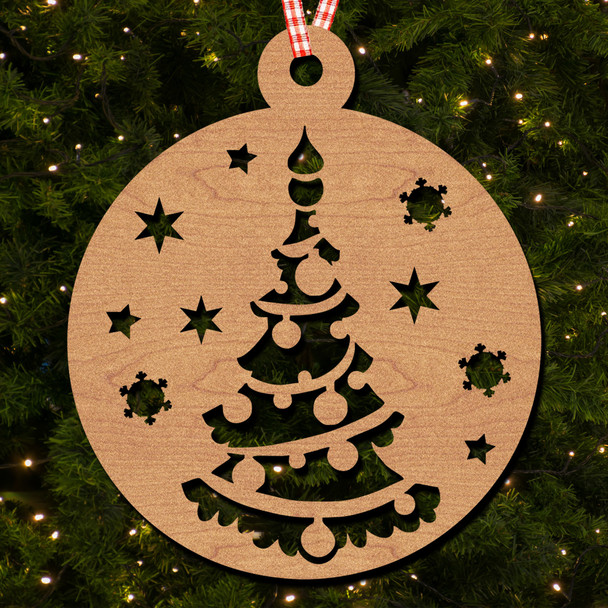 Christmas Tree Stars Snowflakes Bauble Ornament Christmas Tree Bauble Decoration
