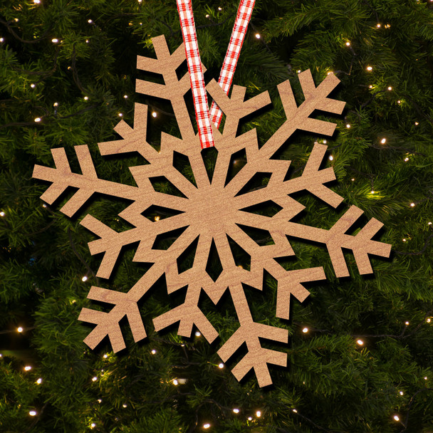 Snowflake Diamond Traditional Star Ornament Christmas Tree Bauble Decoration