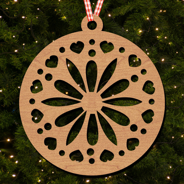 Circle - Snowflake 14 Hanging Ornament Christmas Tree Bauble Decoration Circle - Snowflake 14 Hanging Ornament Christmas Tree Bauble Decoration