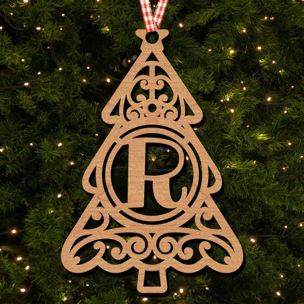 Christmas Tree - R Hanging Ornament Christmas Tree Bauble Decoration
