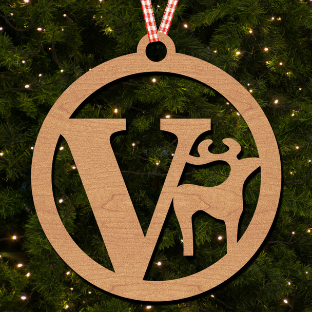 Circle and Deer - V Hanging Ornament Christmas Tree Bauble Decoration Circle and Deer - V Hanging Ornament Christmas Tree Bauble Decoration