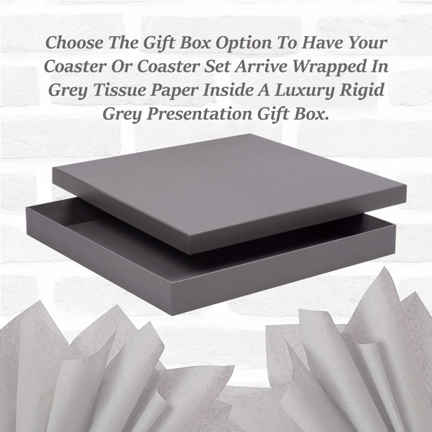 Hexagon Slate Happy Valentine's Day Pretty Lettering Gift Personalised Coaster