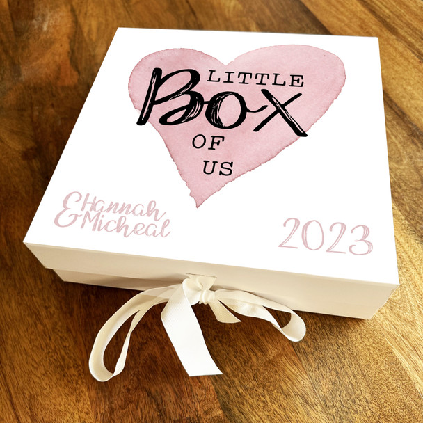 Little Box Of Us Personalised Square Valentine's Day Keepsake Hamper Gift Box