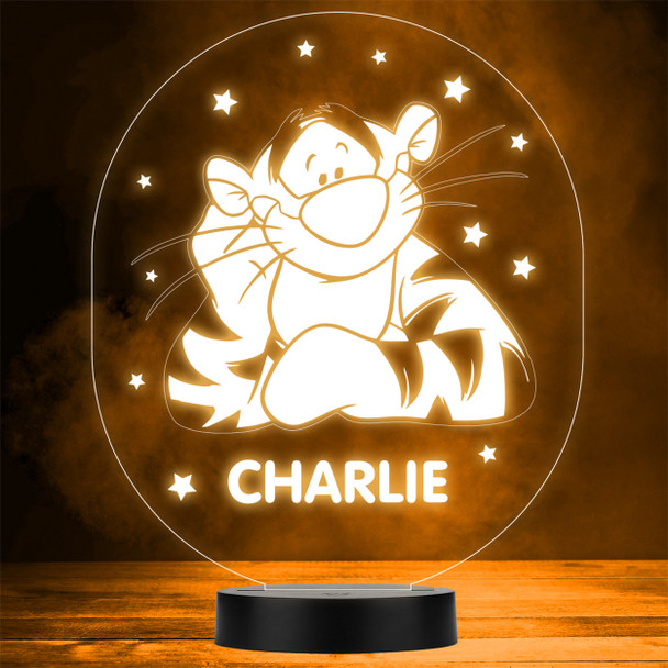 Smiling Tigger Winnie-the-Pooh Stars LED Personalised Gift Night Light