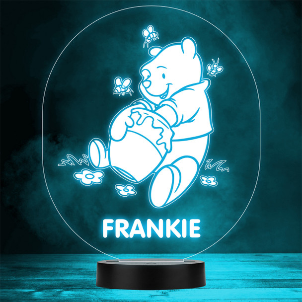 Winnie-the-Pooh With Bees & Honey LED Personalised Gift Night Light