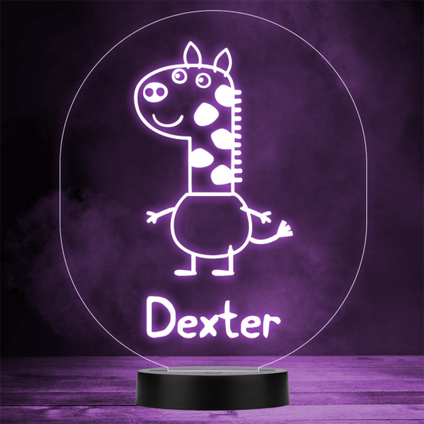 Gerald Giraffe Kids Peppa Pig Tv Character LED Personalised Gift Night Light