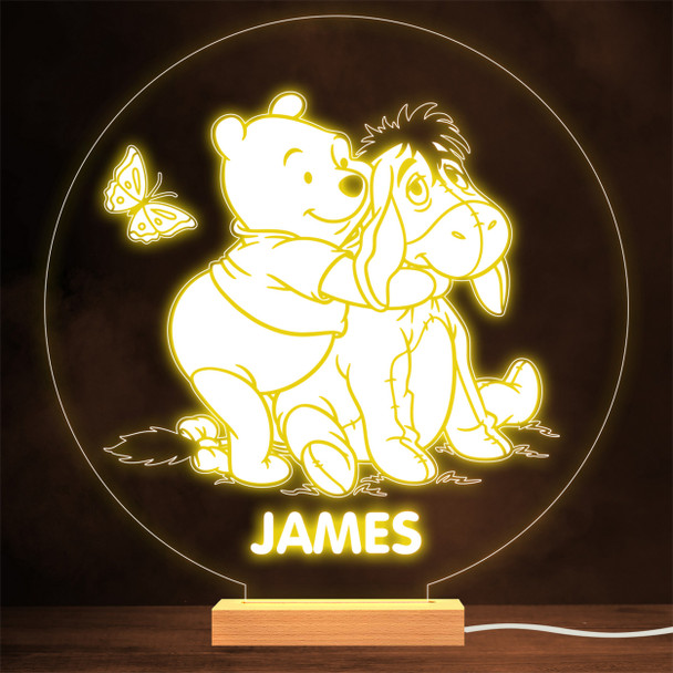 Winnie-the-Pooh Eeyore Donkey Butterfly Lamp Personalised Gift Night Light