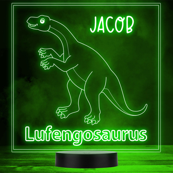 Kids Cute Dinosaur Fan Lufengosaurus LED Personalised Gift Night Light