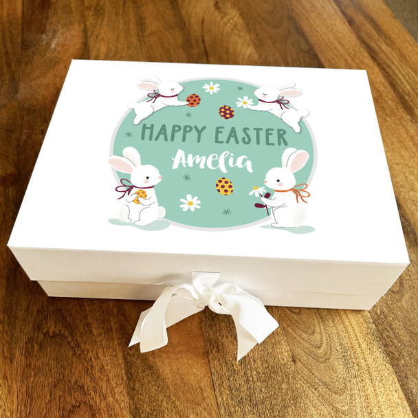 Happy Easter Cute Bunny Girl Chocolate Treats Sweets Hamper Gift Box