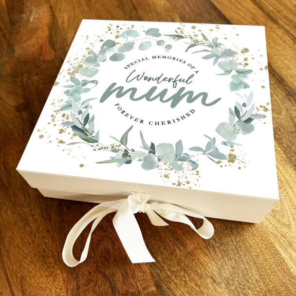 Special Memories Mum Memorial Square Memory Remembrance Keepsake Box