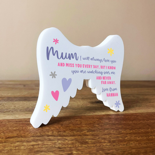 Mum I Will Always Love You Personalised In Memory Memorial Gift Acrylic Ornament