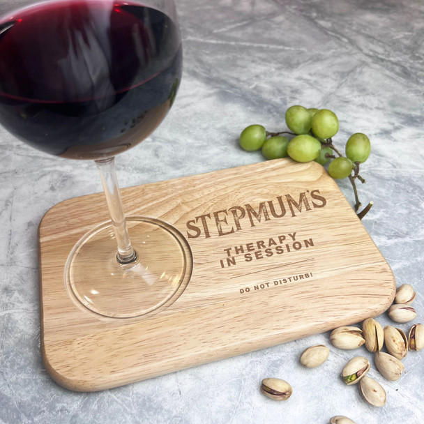 Stepmoms' Therapy Personalised Gift Wine Nibbles Tray Snack Serving Board