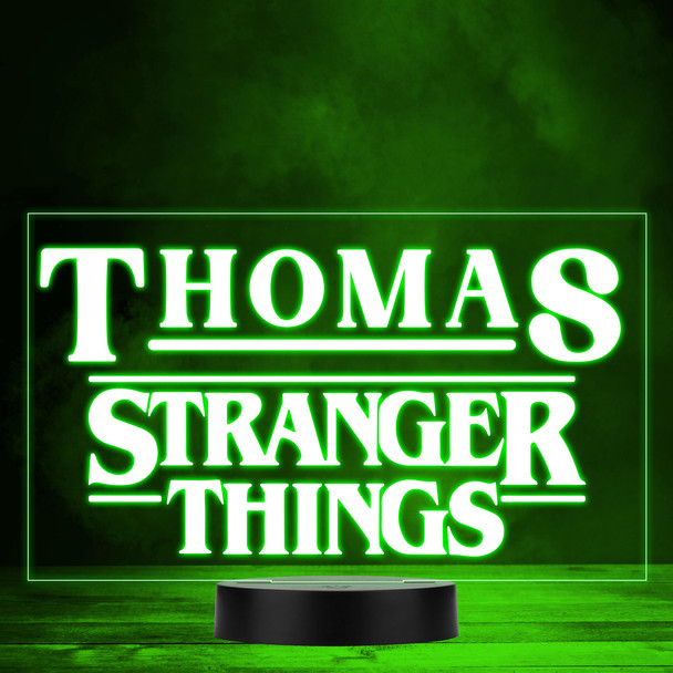 Stranger Things Show Logo Colour Changing Led Lamp Personalised Gift Night Light
