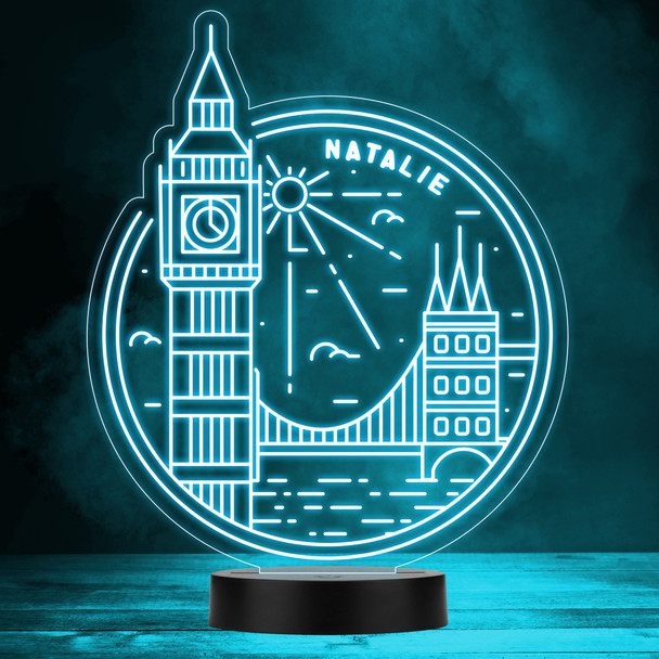 London Big Ben & Bridge UK Led Lamp Personalised Gift Night Light