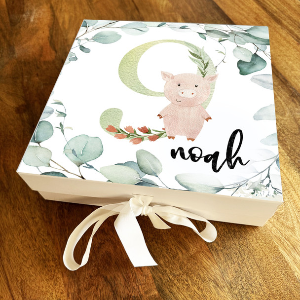 Baby Animal Kids Special 9th Age Leaves Personalised Keepsake Birthday Gift Box