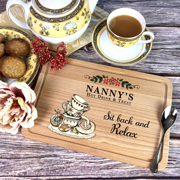 Vintage Style Tea Treats Nanny's Personalised Serving Board