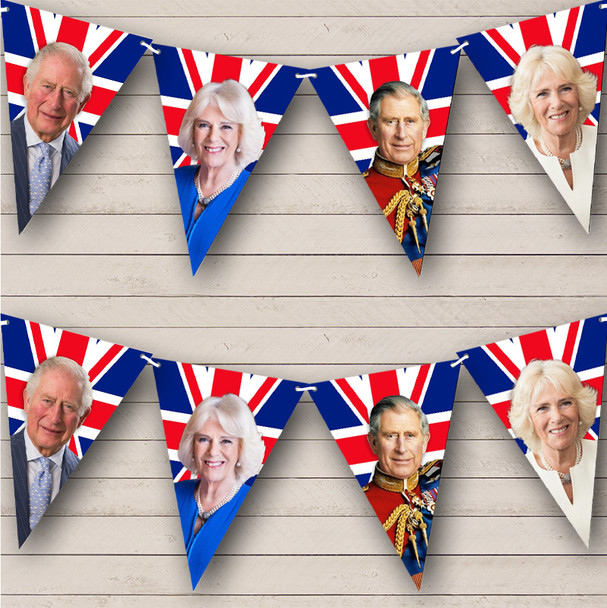 Camilla His Majesty King Charles III Coronation Flag Banner Party Bunting