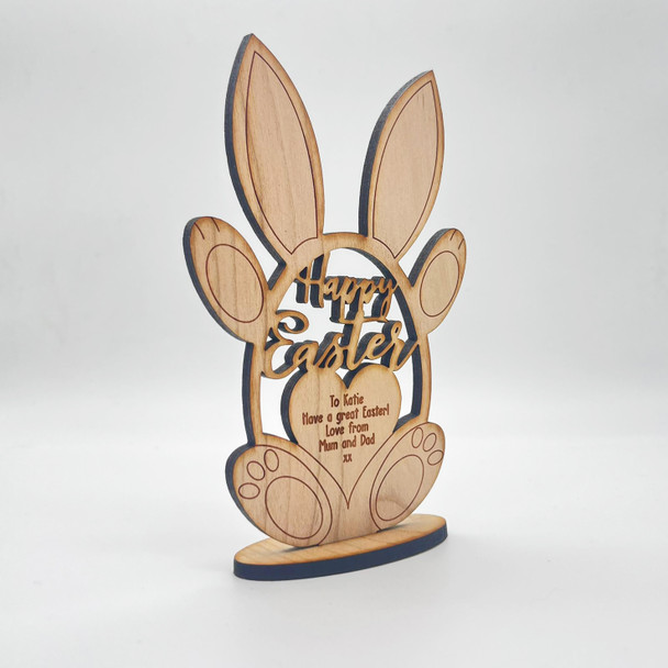 Easter Egg Bunny Keepsake Ornament Engraved Personalised Gift