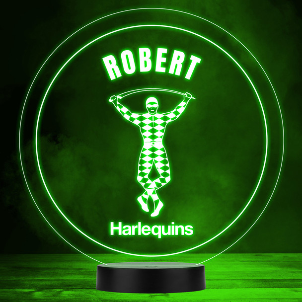 Harlequins Rugby Union Club Sports Fan Personalised Colour Changing Night Light