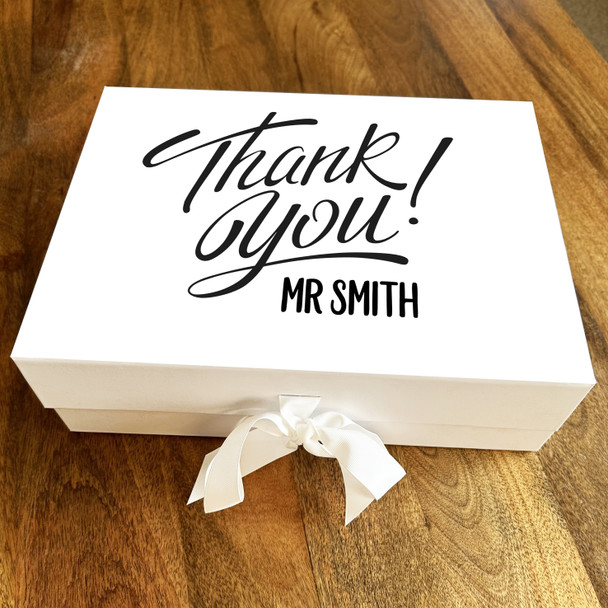 Thank You Teacher School Leavers Personalised Hamper Gift Box