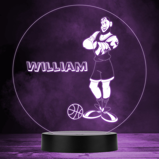 Lebron James Space Jam Looney Tunes Kids Personalised Gift RGB LED Night Light