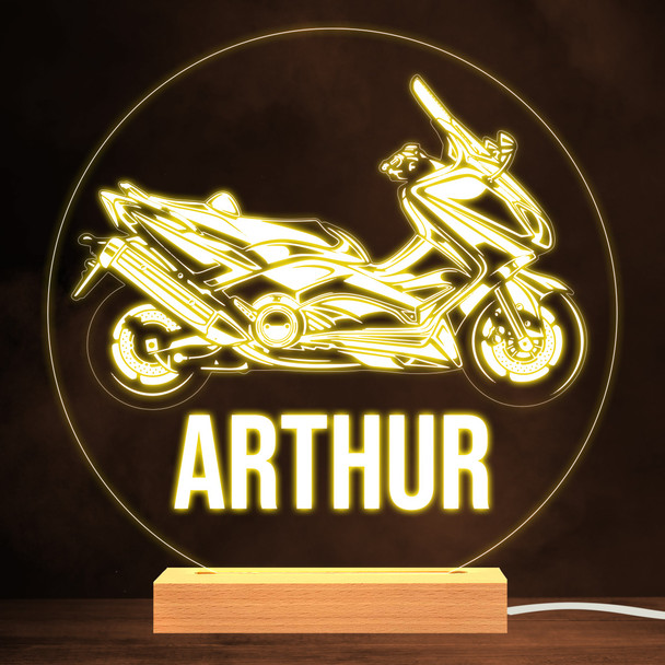 Yamaha Motorbike Biker Cool Motorcyclist Personalised Gift Night Light