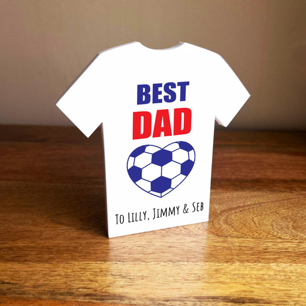 Any Colours Football Shirt Best Dad Personalised Gift Ornament