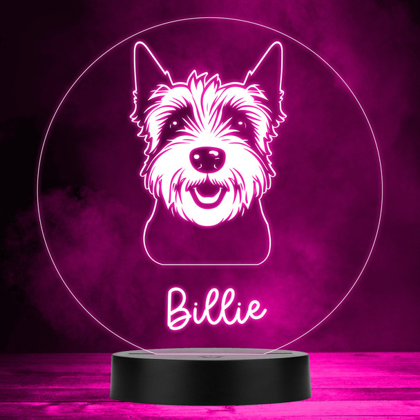 West Highland Terrier Dog Pet Multicolour Personalised Gift LED Lamp Night Light