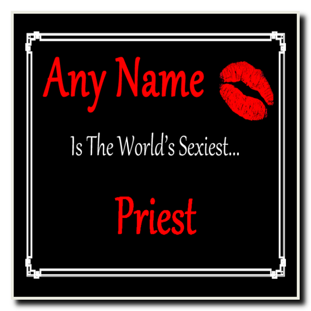 Priest Personalised World's Sexiest Coaster