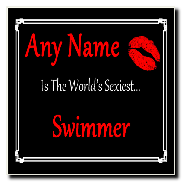 Swimmer Personalised World's Sexiest Coaster
