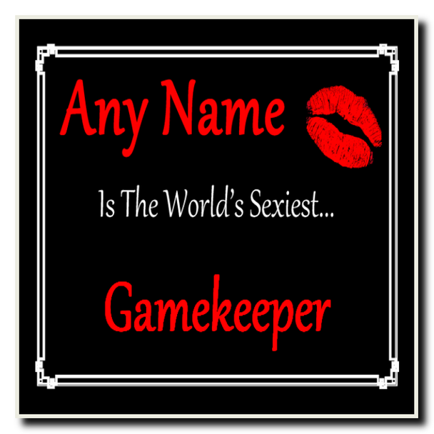 Gamekeeper Personalised World's Sexiest Coaster