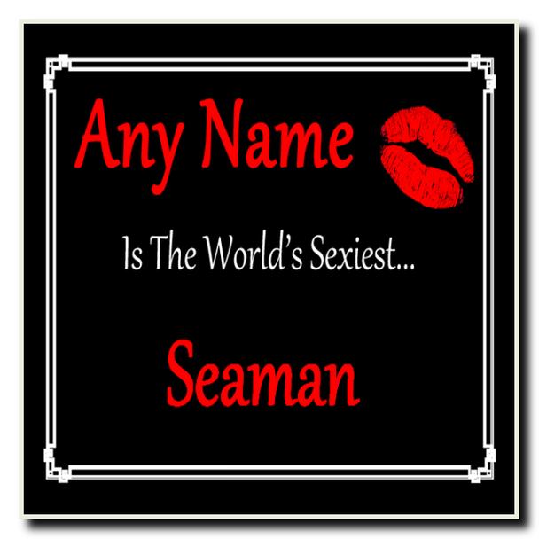 Seaman Personalised World's Sexiest Coaster