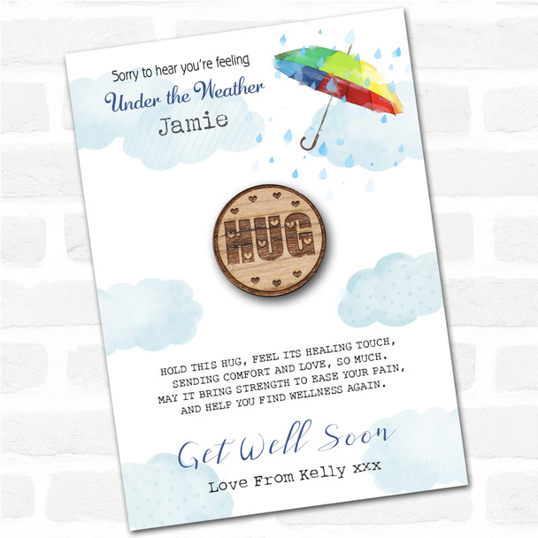 Circle Someone Special Umbrella Get Well Soon Personalised Gift Pocket Hug