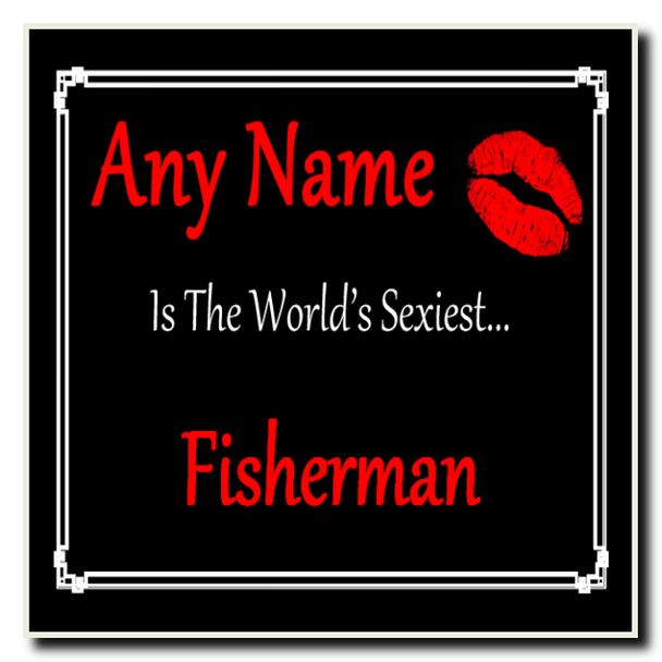 Fisherman Personalised World's Sexiest Coaster