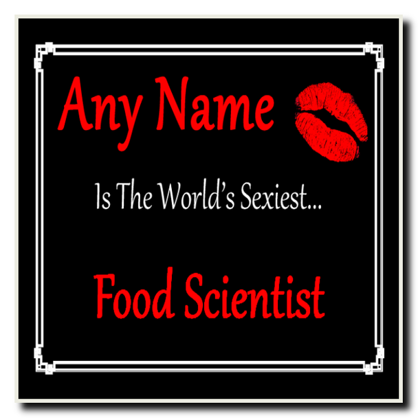 Food Scientist Personalised World's Sexiest Coaster