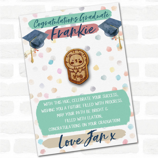 Lion In A Pocket Congratulations Graduate Graduation Personalised Pocket Hug