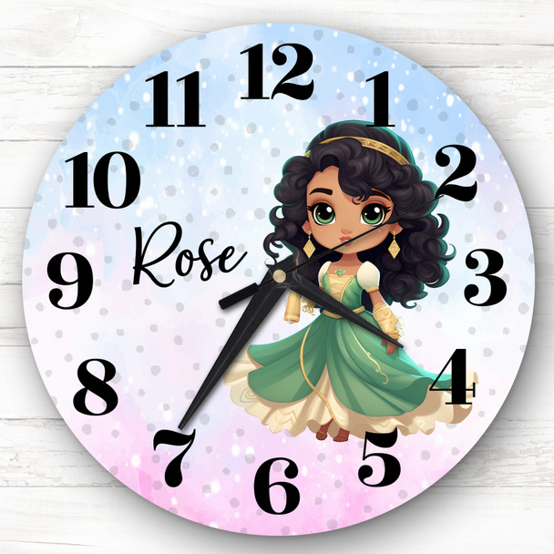 Disney Princess Aladdin Jasmine Personalised Gift Personalised Clock