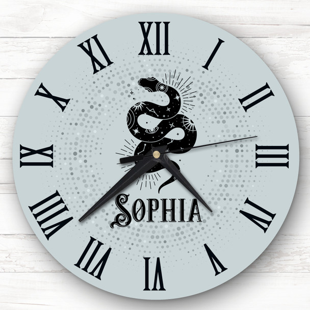 Mystic Gothic Snake Personalised Gift Personalised Clock