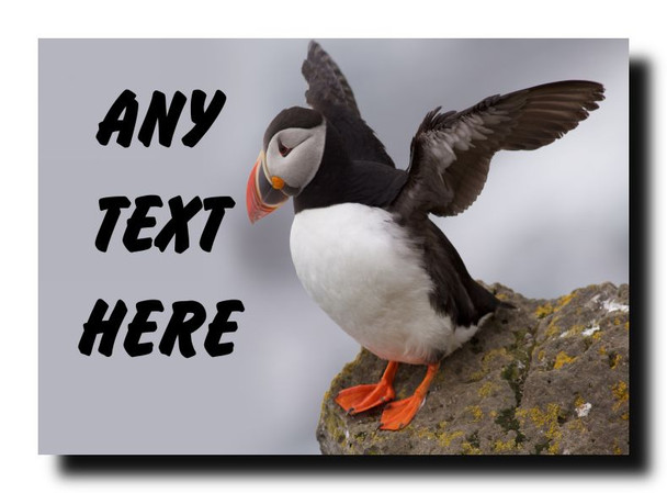 Puffin Personalised Jumbo Magnet